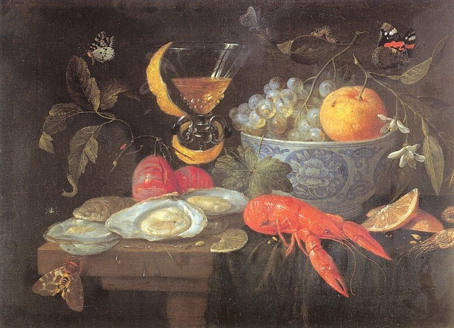 Unknown Still Life with Fruit and Shellfish